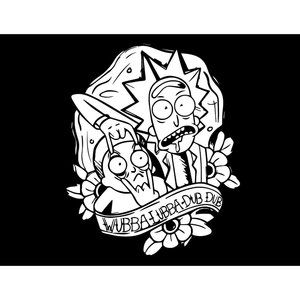 rick and morty bumper sticker vinyl decal weather resistant